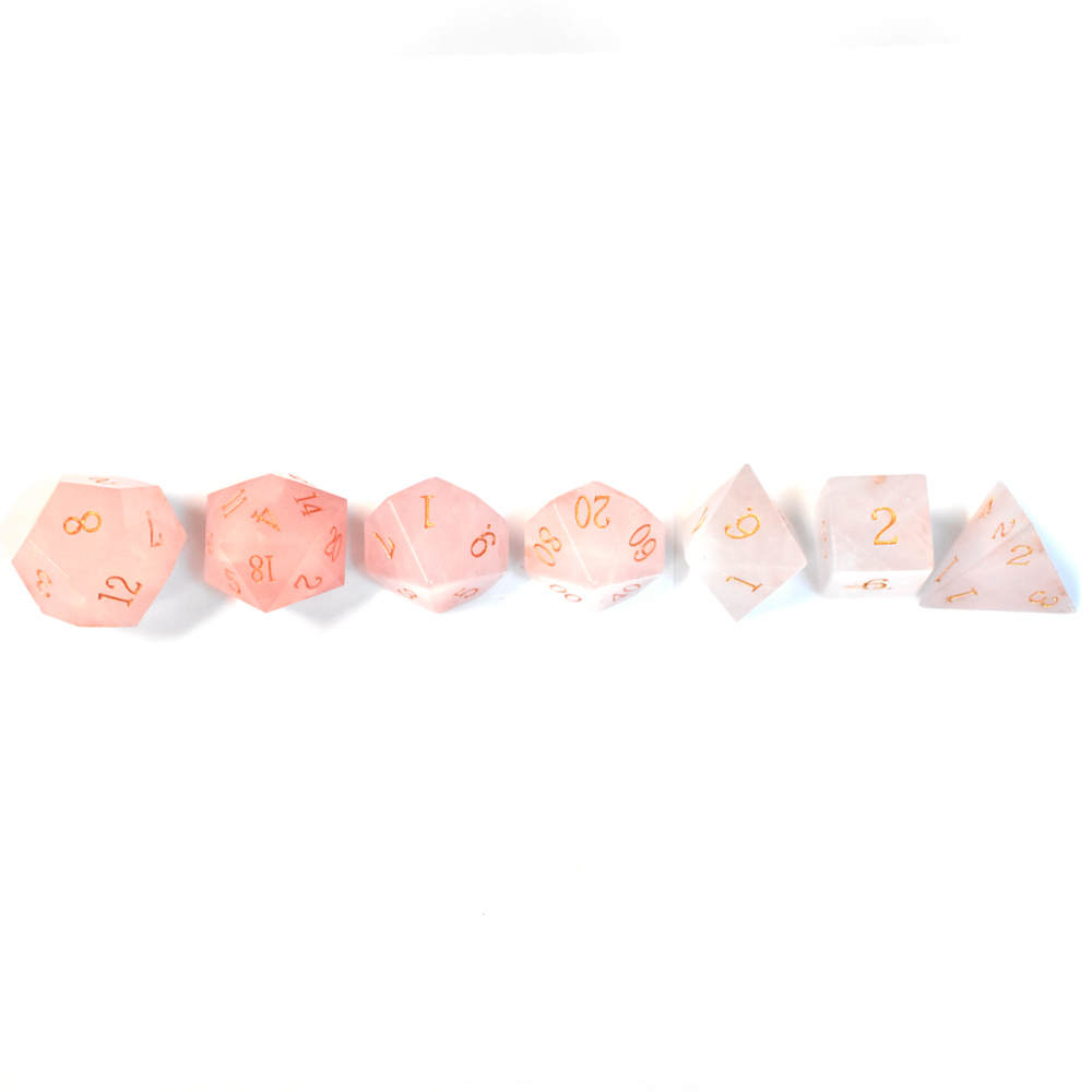 Rose Quartz Dice
