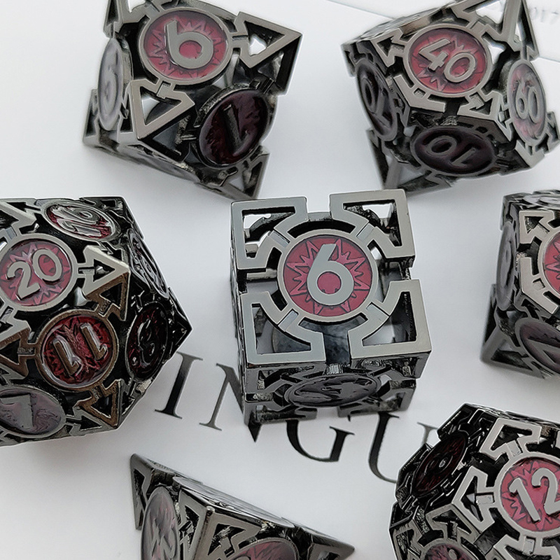 Black with red around the numbers