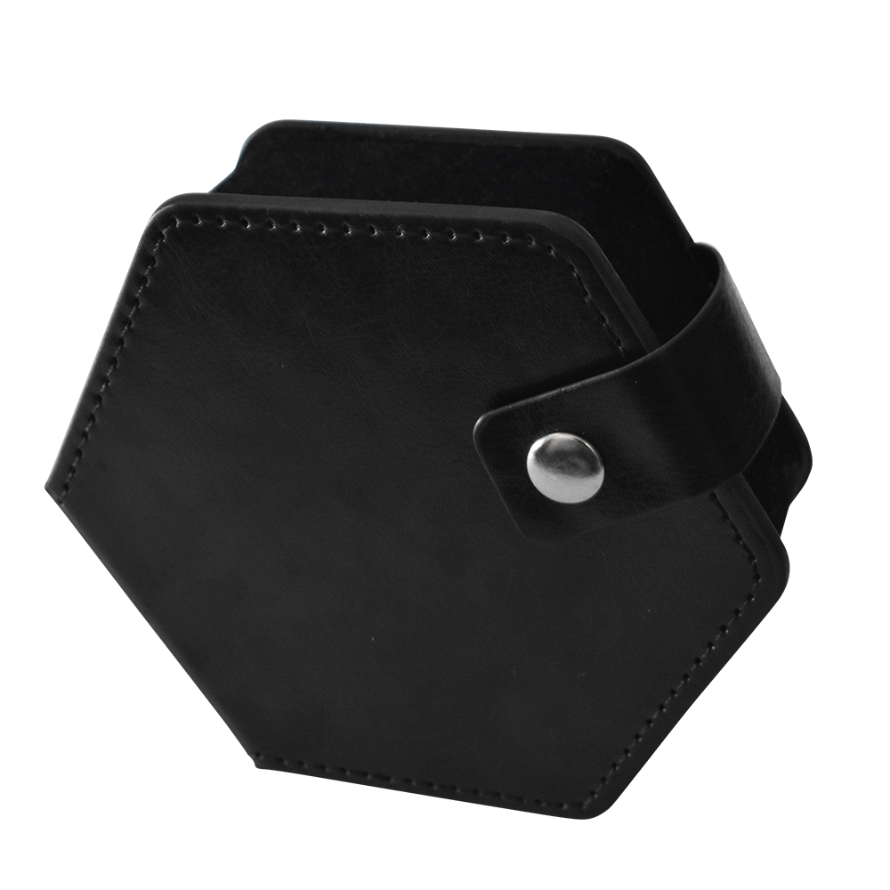 Hexagon Leather Dice Box