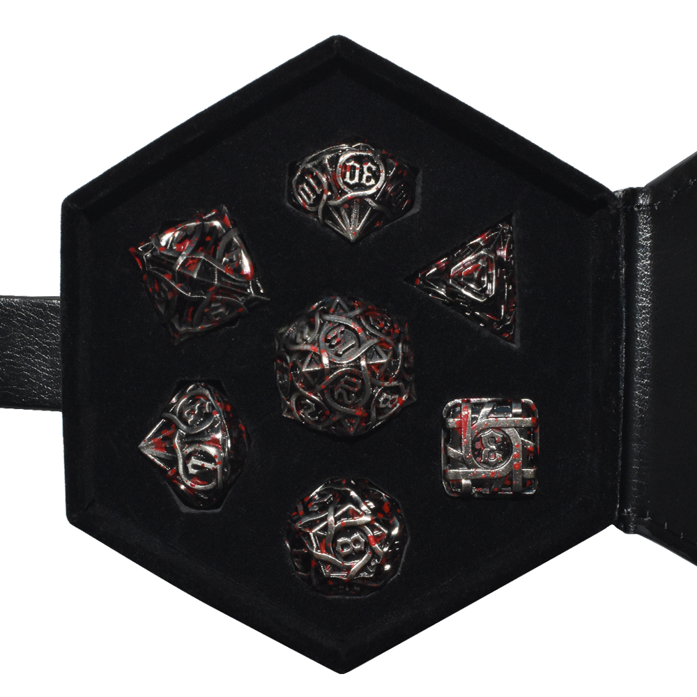 Hexagon Leather Dice Box