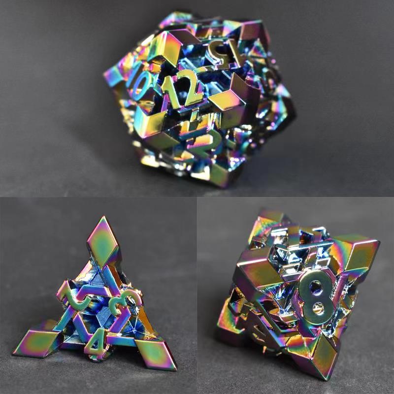 Rainbow cube dice