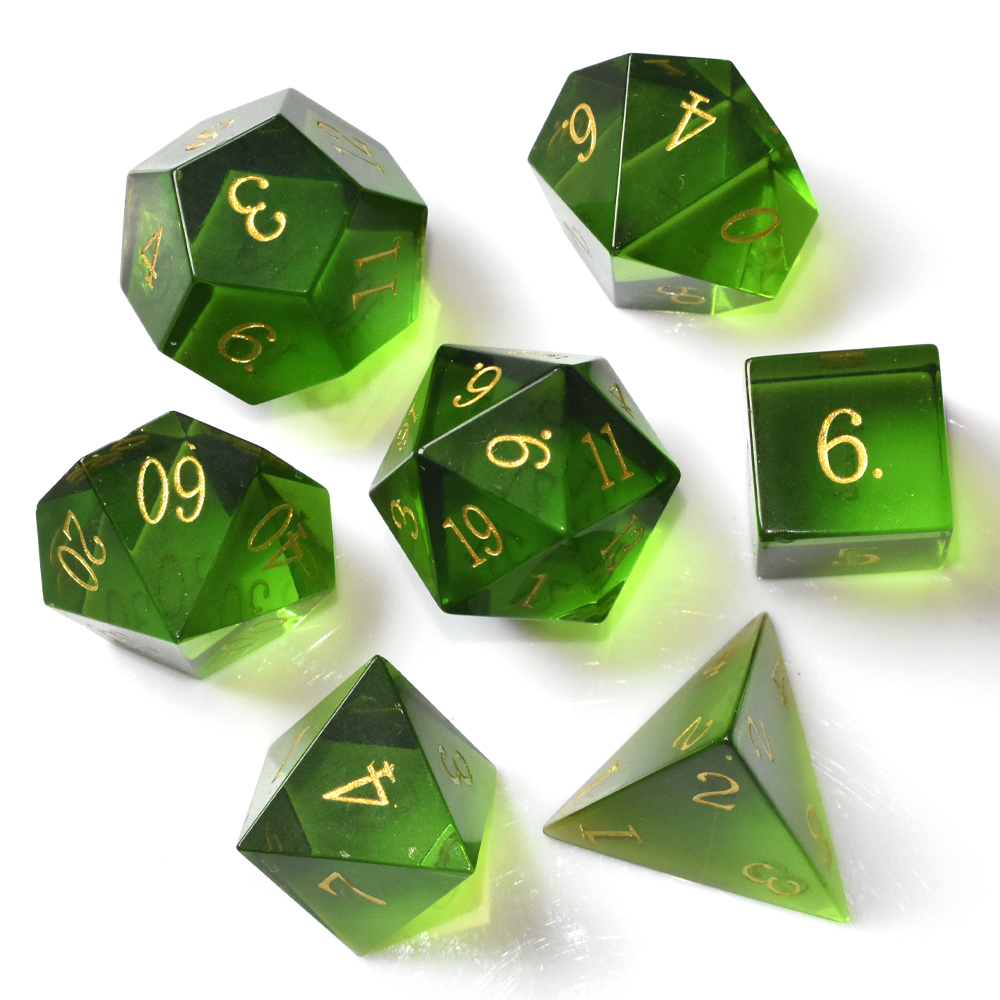 Green Glass Dice