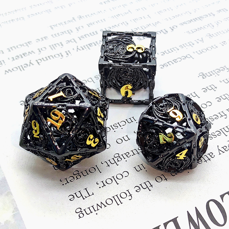Electroplated black with electroplated gold numbers