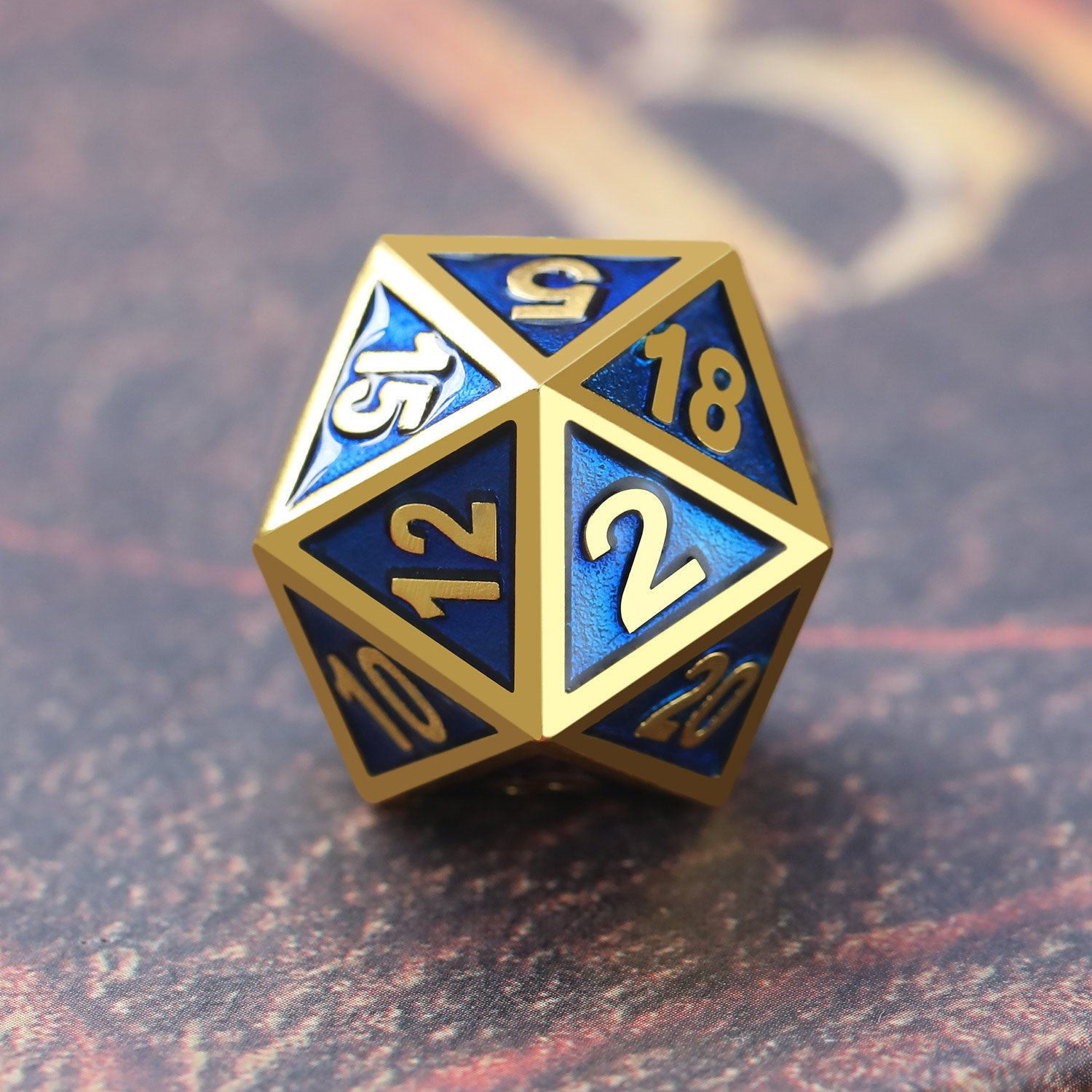 Gold with blue around the numbers