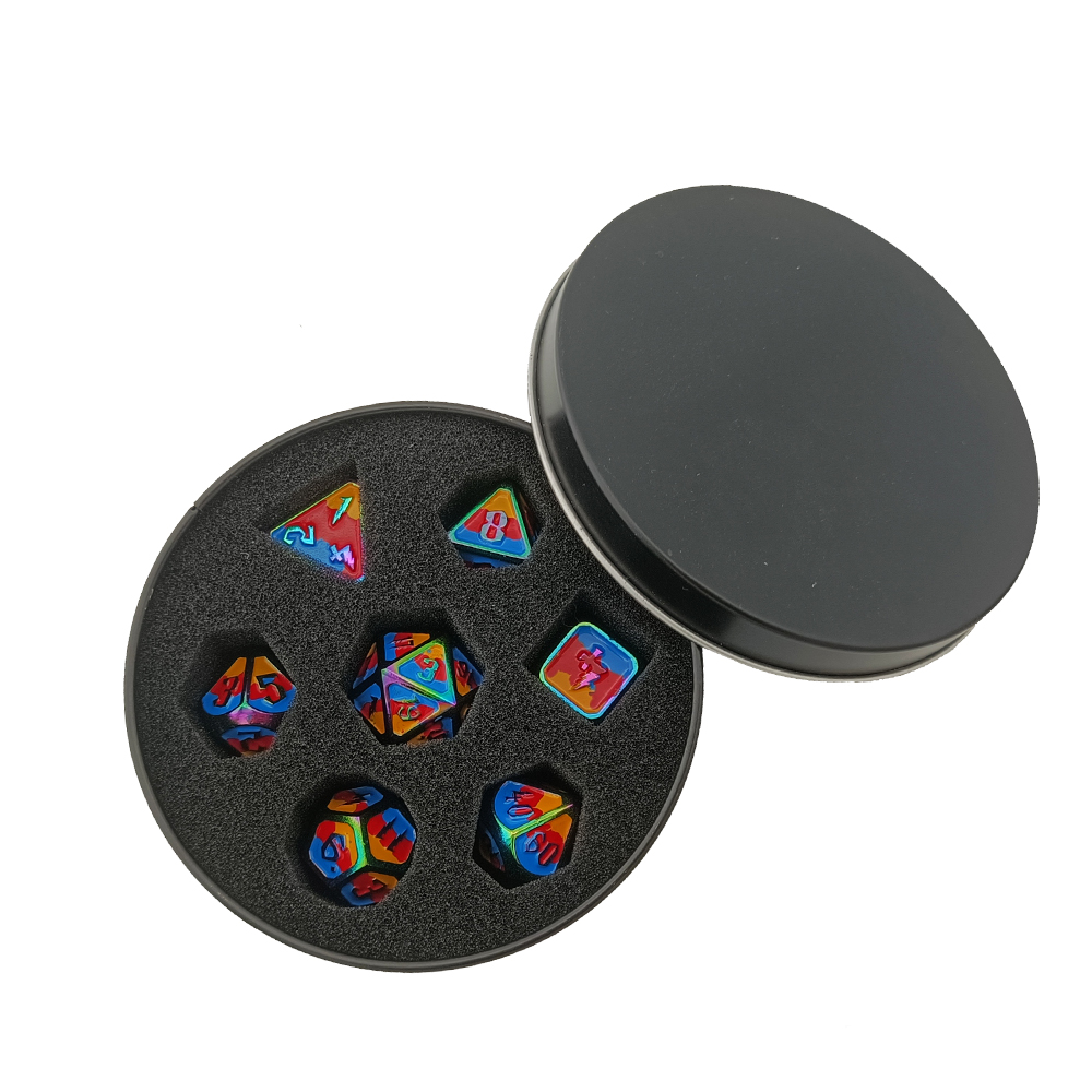 Round Metal Dice Box