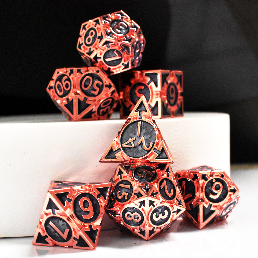 Rose gold with black around the numbers