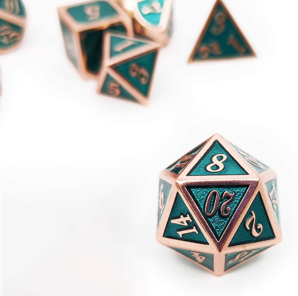 Copper with green around the numbers