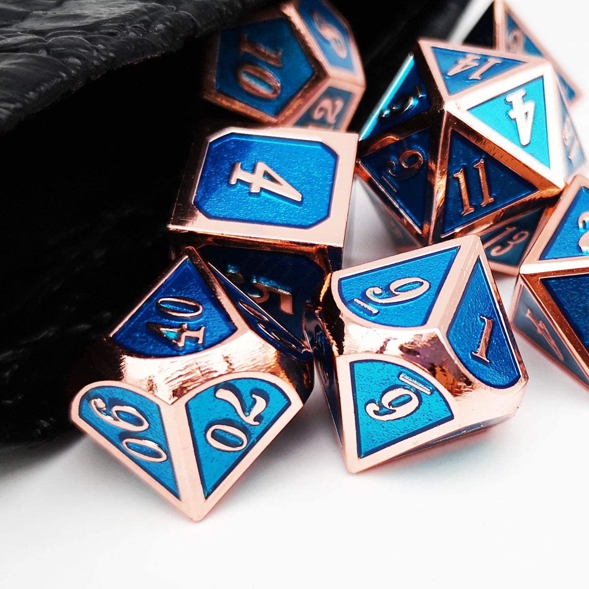 Copper with blue around the numbers