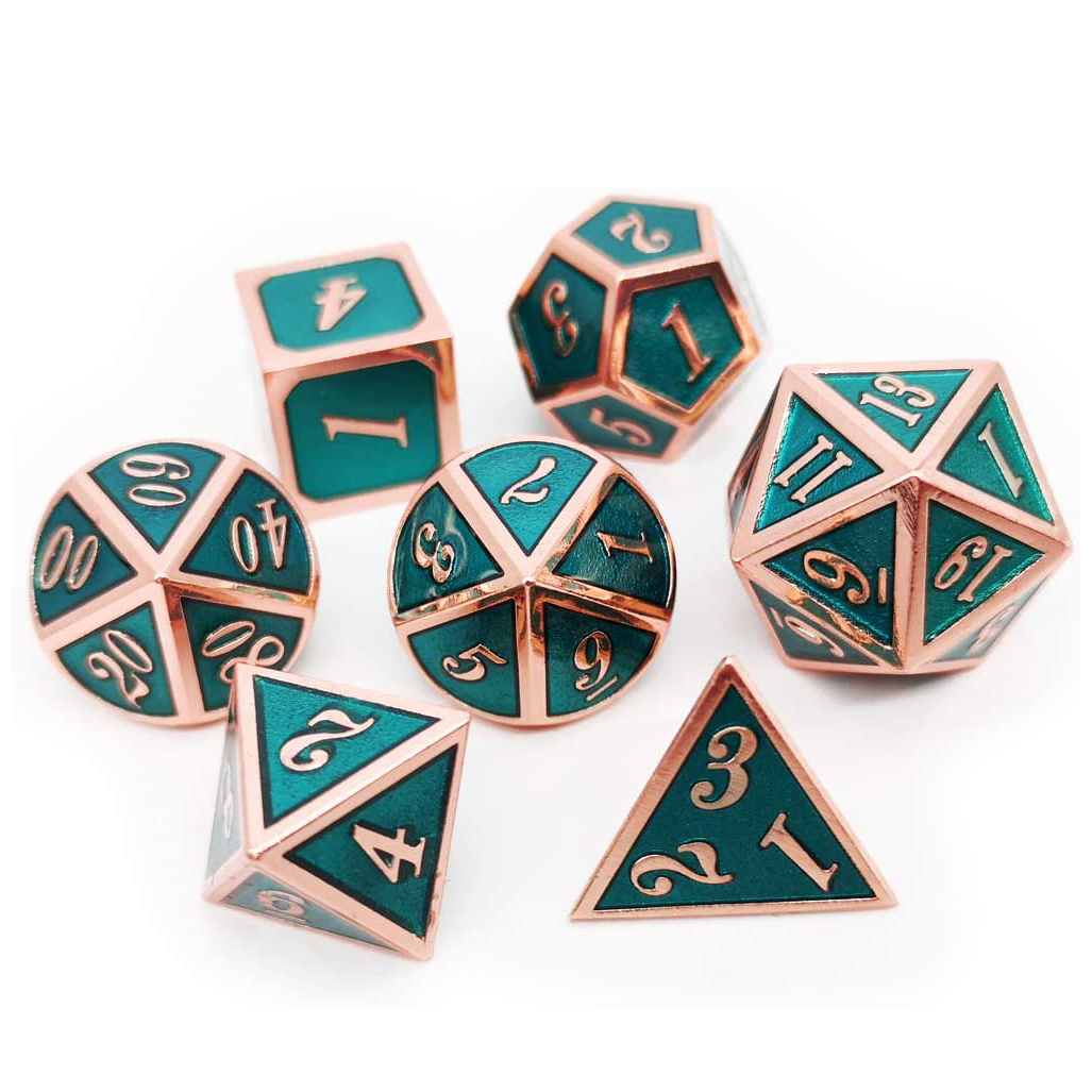 Copper with green around the numbers