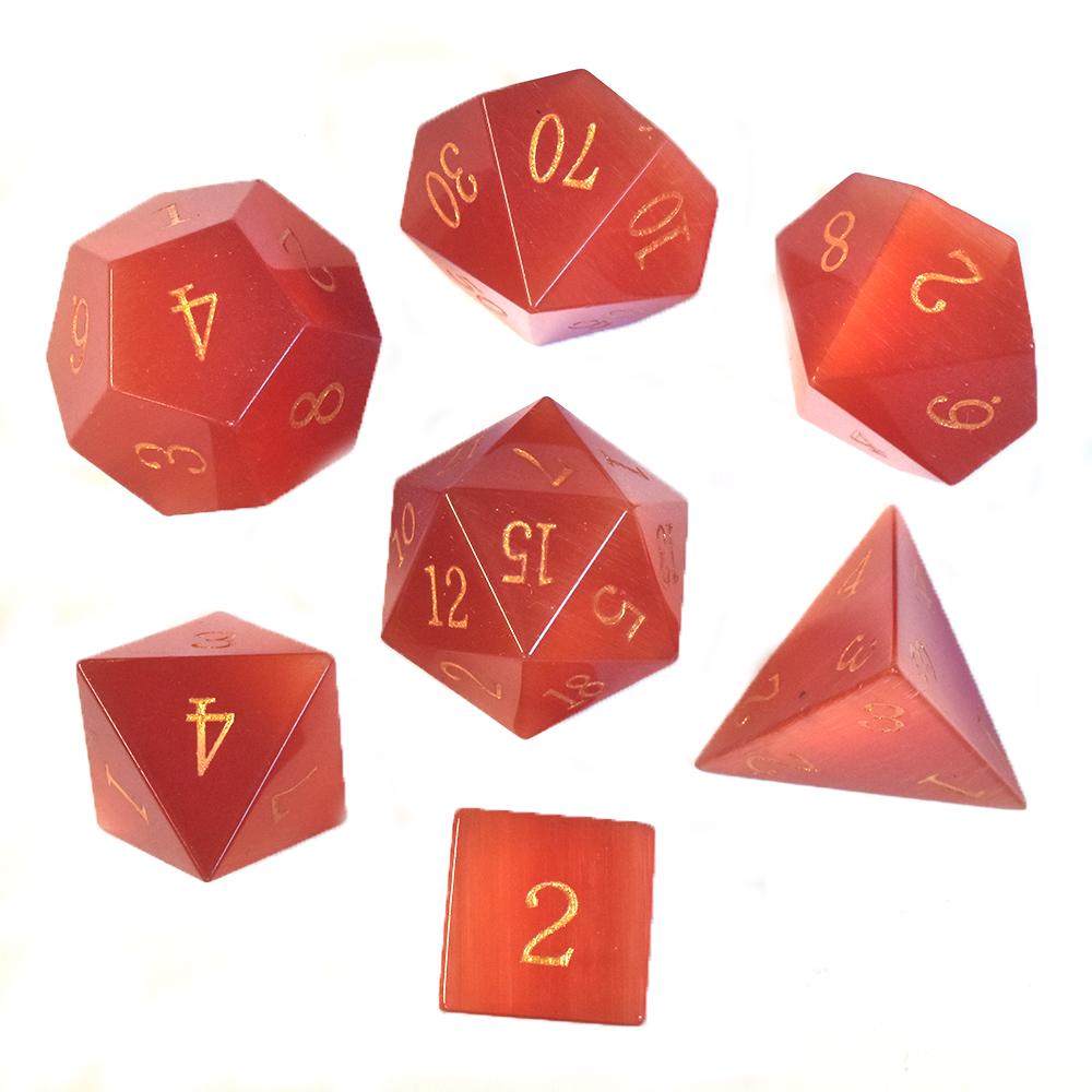 Red cats-eye Dice