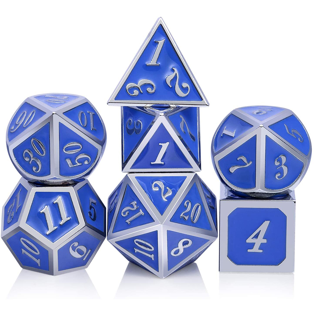 Silver with blue around the numbers