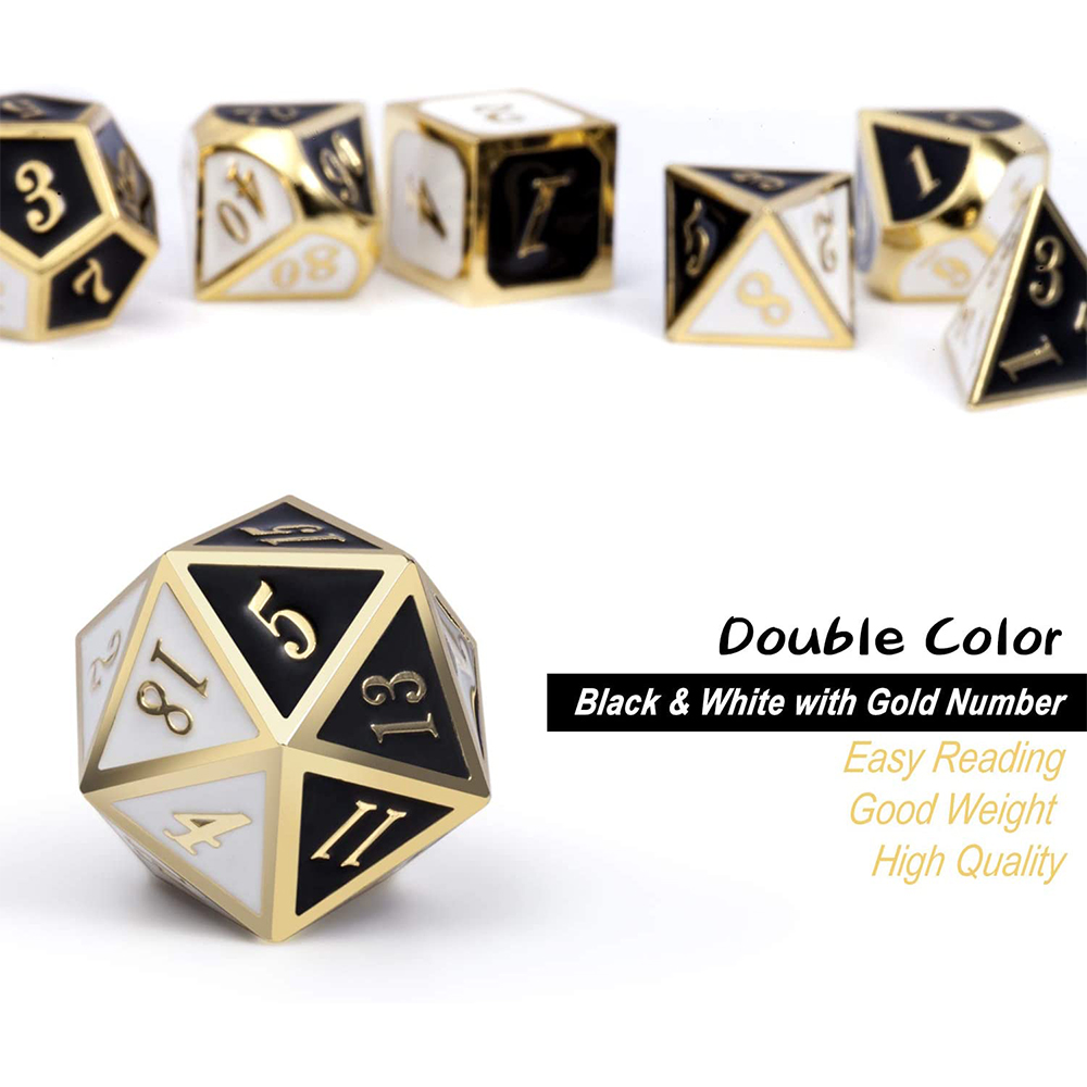 Gold with black and white  around the numbers