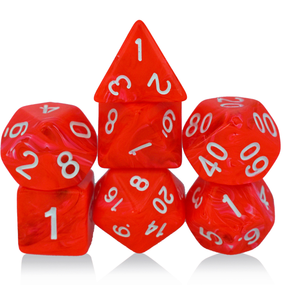 Acrylic Lucky Red Dice Set