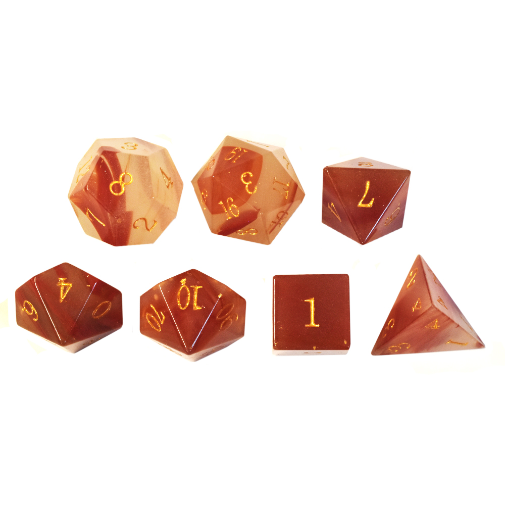 Artificial agate Dice