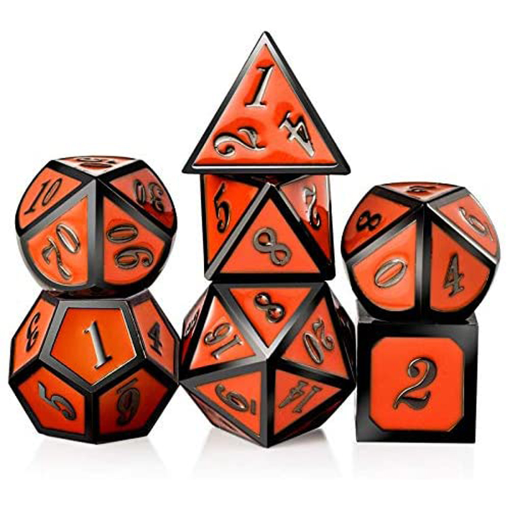 Black with orange around the numbers