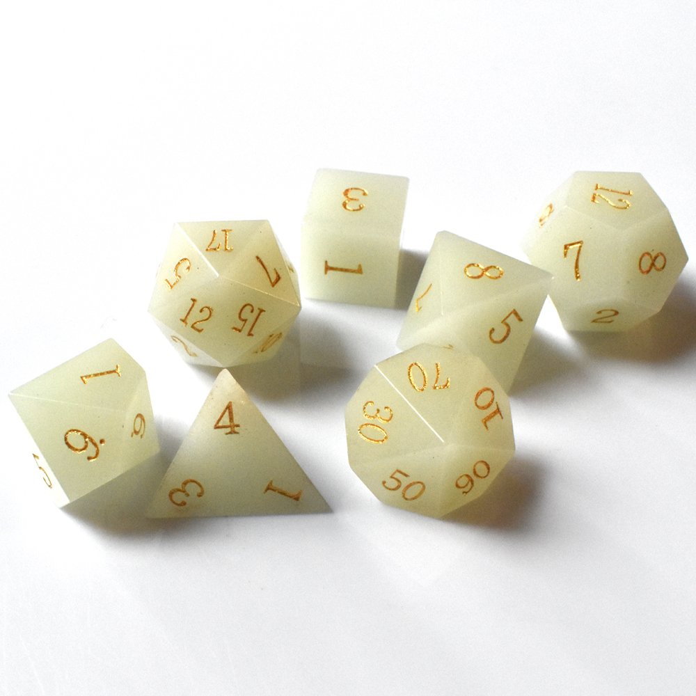 Night-luminescent stone Dice