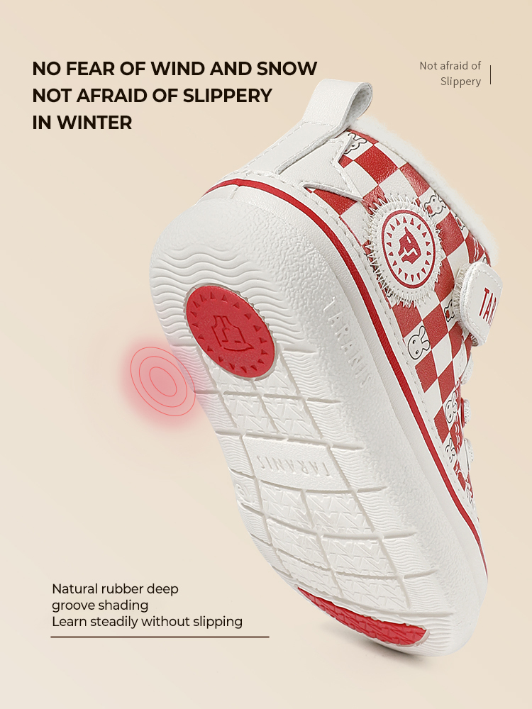 TARANISkids Winter New 211 Year Of The Rabbit Limited Fleece Baby Shoes