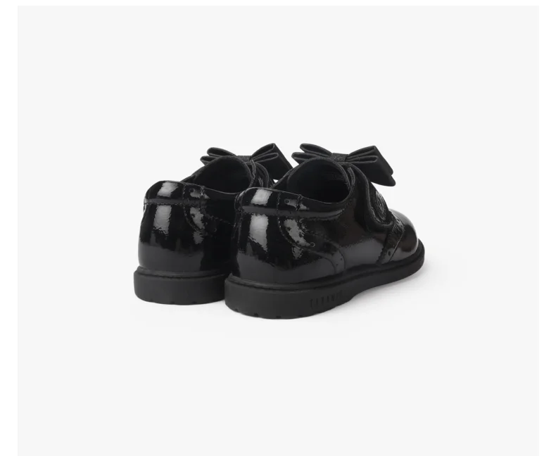 TARANIS Autumn girl leather shoes retro bow princess shoes soft soled real leather shoes children show single shoes