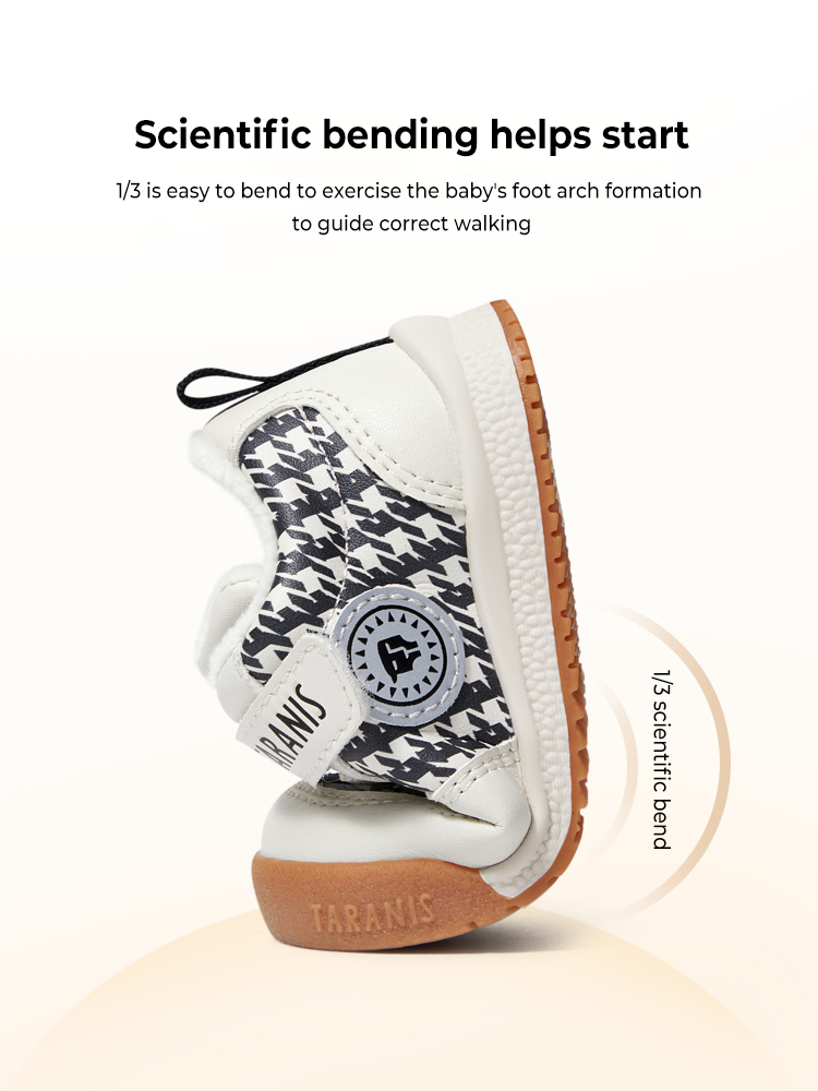 TARANISkids Winter New Fleece Warm Soft Sole Bread Shoes