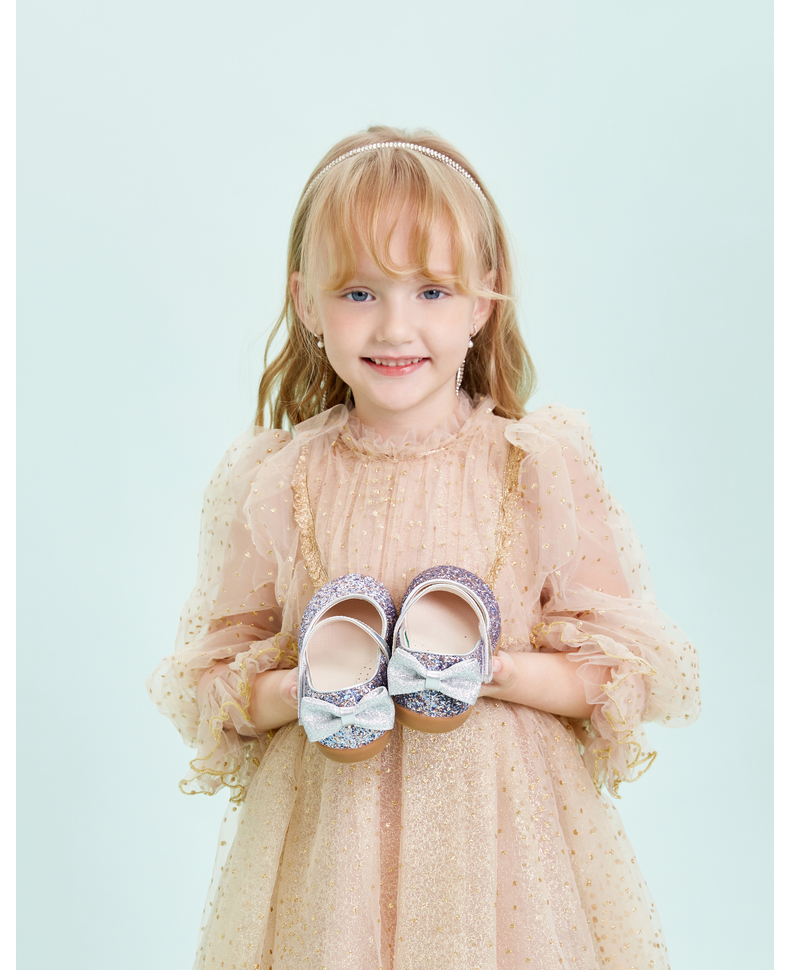 TARANIS Spring new girls shoes princess children's small leather shoes non-slip soft sole performance shoes girls single shoes