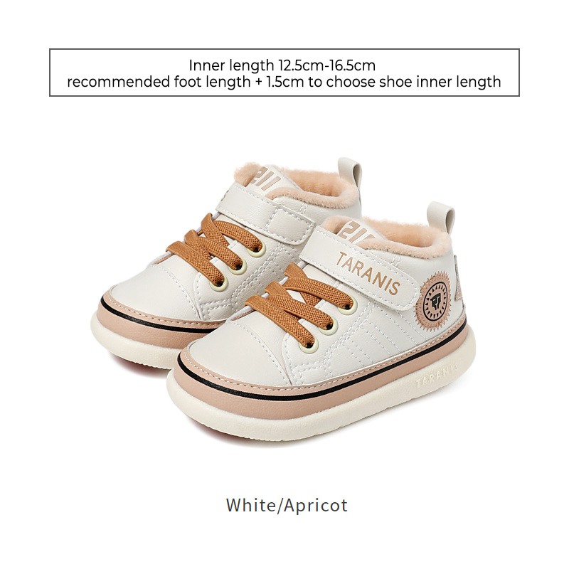 TARANISKids Baby Toddler Soft Sole Warm Fleece Shoes