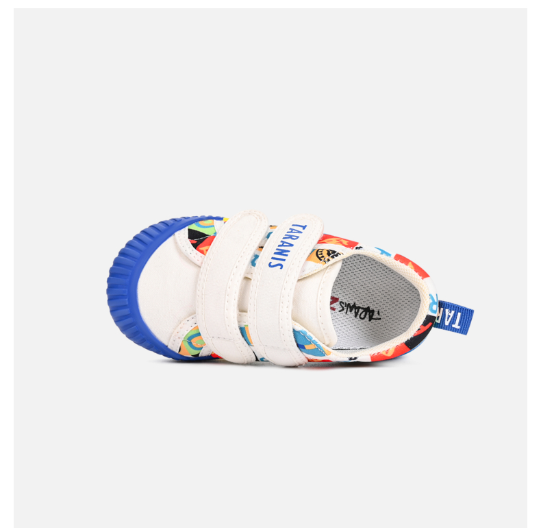 TARANIS Spring New Boys' Shoes Kindergarten Indoor Shoes Children's Leisure Rainbow Canvas Children's Board Shoes
