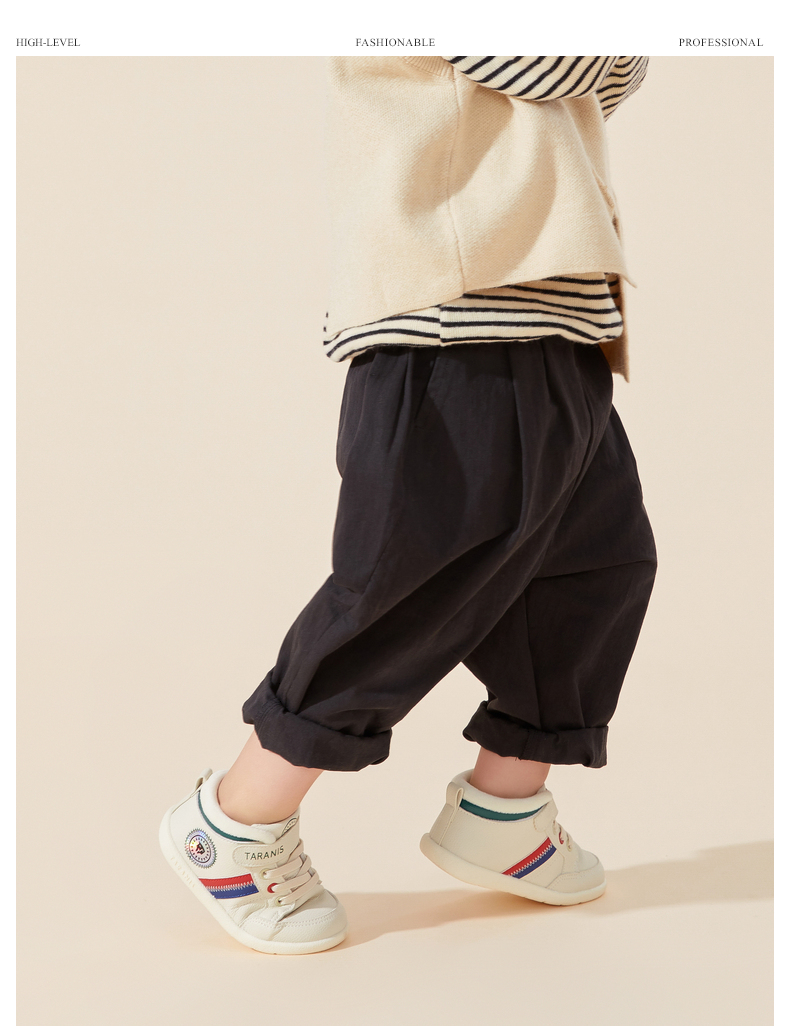 TARANIS Winter new toddler shoes for children shoes for boys and babies with fleece soft soles small white shoes for girls sports shoes