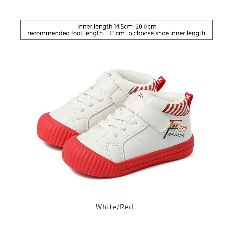 TARANISkids Winter New Boys' Shoes Baotou Fleece Sneakers