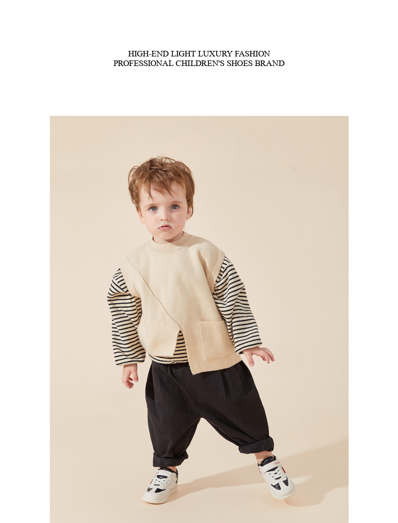 TARANIS Winter new walking shoes boys' shoes girls' shoes children's sports shoes soft soles and fleece board shoes