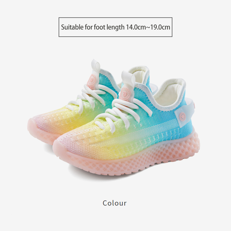 TARANISkids Spring New Breathable All-match Running Shoes Gradient Col