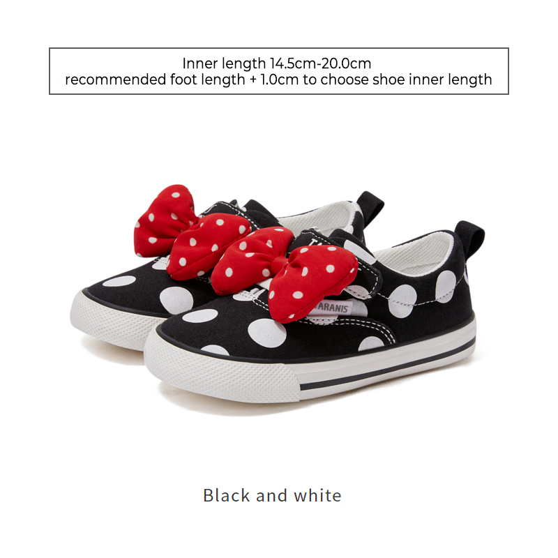TARANISkids 2022 Autumn Polka Dot Breathable Canvas Shoes