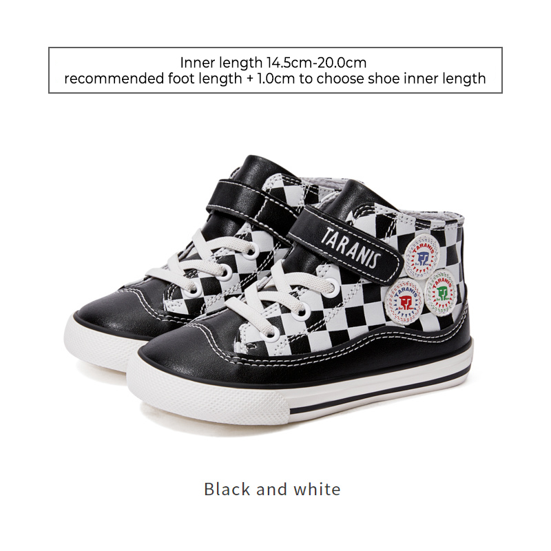 TARANISkids Three Lions Autumn 2022 Checkerboard Fashion Sneakers