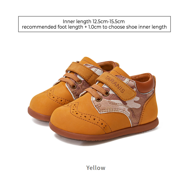 TARANISkids Spring And Autumn Leather Shoes Baby Children's Shoes Children Boys Small Leather Shoes Non-slip Soft Bottom Baby Shoes Cowhide