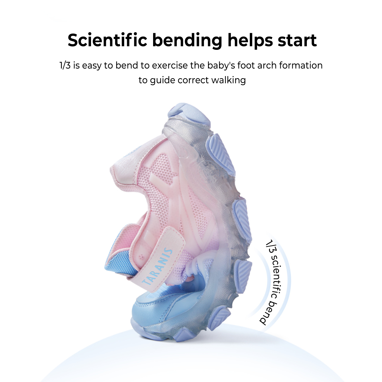 TARANISkid2023 Spring New Girls Flashing Shoes Gradient Cool Lighting 