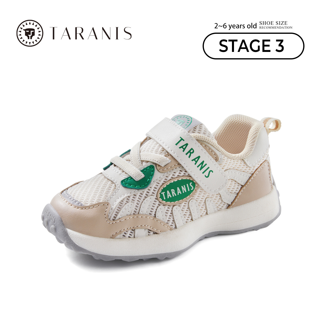 TARANISkid Spring New Baotou Anti-kick Breathable Sneakers