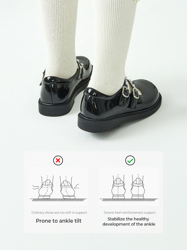 TARANISkids 2023 Spring Non-slip Soft-soled Leather Shoes