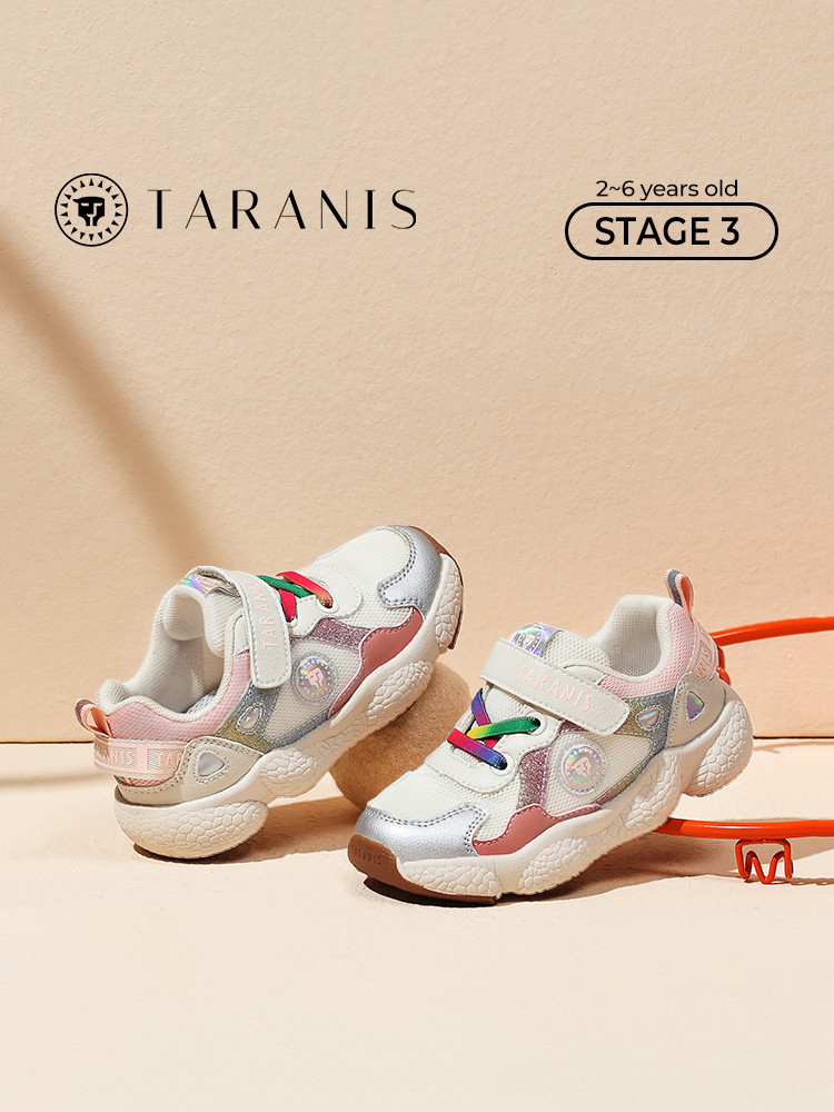 TARANISkAutumn New Mesh Panel Shoes Children's Breathable Soft Bottom 