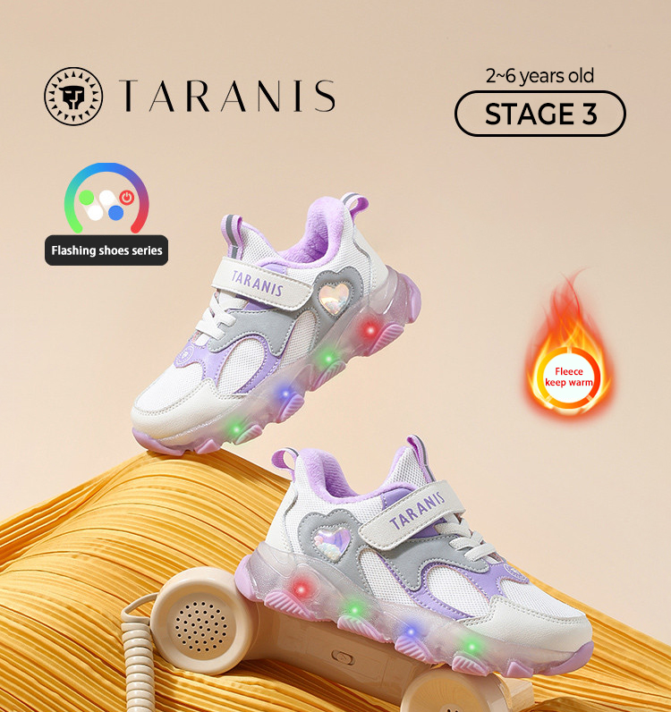 TARANISkids Winter New Fleece Warm Sneakers