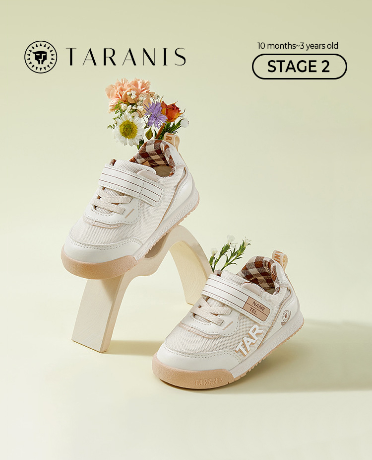 TARANISkids Spring New Non-slip Soft Sole Toddler Bread Shoes