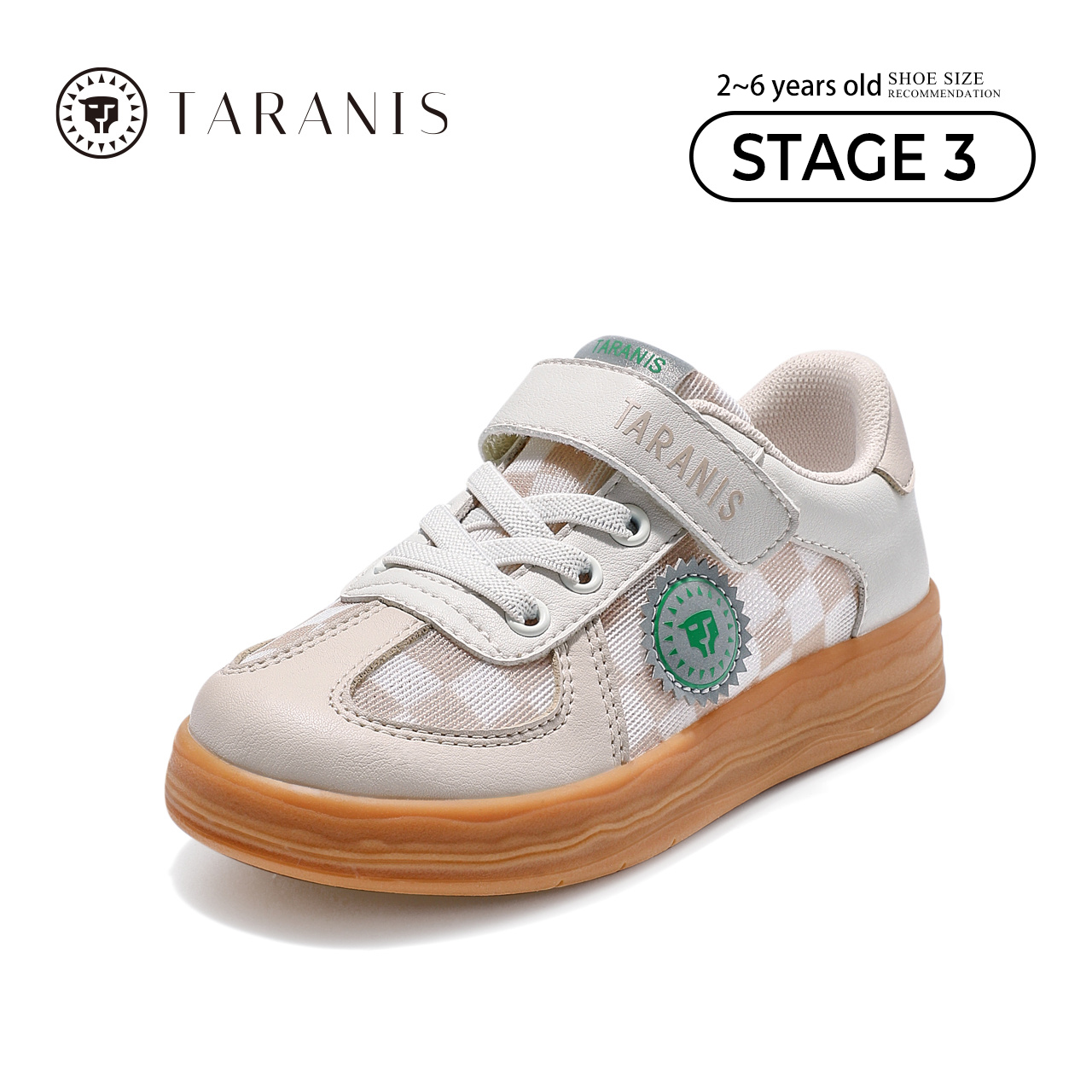 TARANISkids Spring Plaid Vintage Non-slip Soft Sole Sneakers