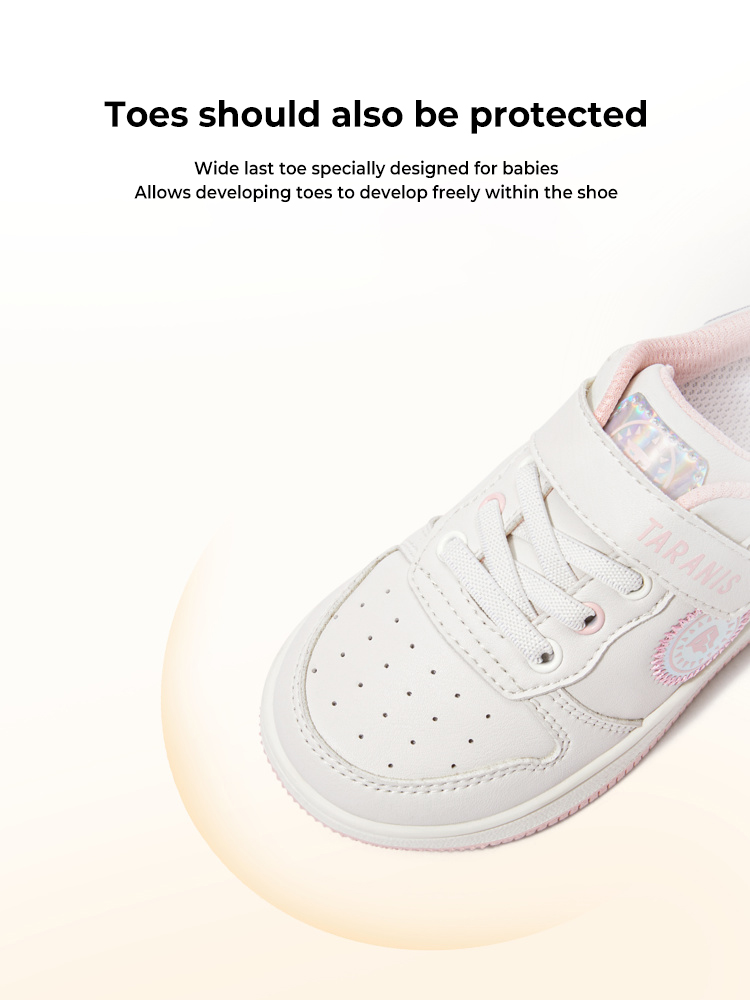 TARANISkids Autumn Soft Sole White Sneakers