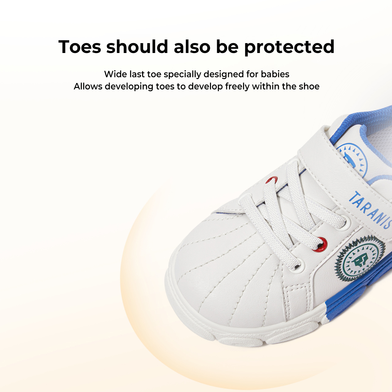 TARANISkids Autumn Red and Blue Contrast Color Bottom Casual Sneakers