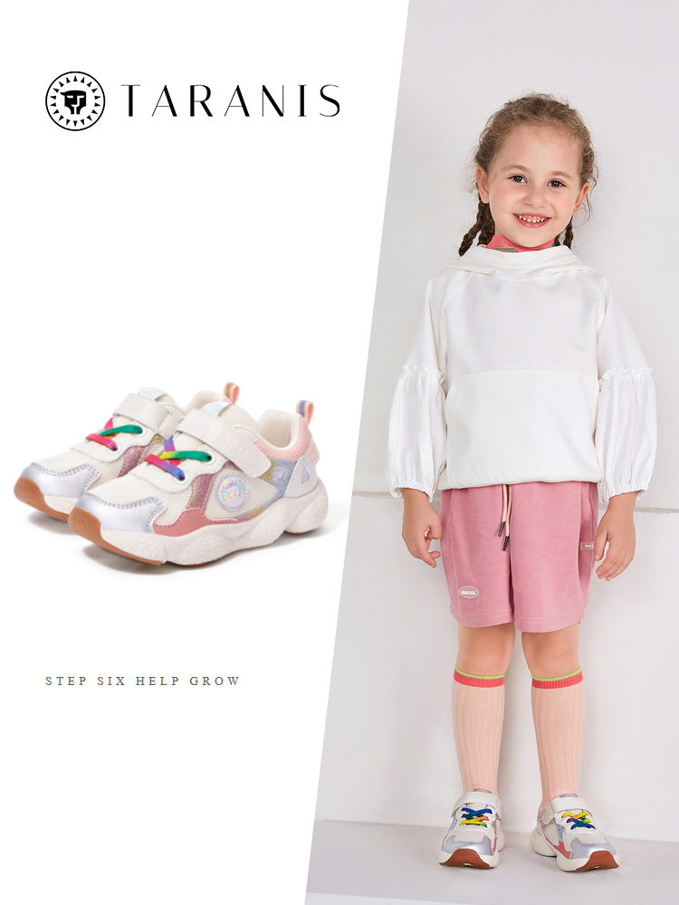 TARANISkAutumn New Mesh Panel Shoes Children's Breathable Soft Bottom 