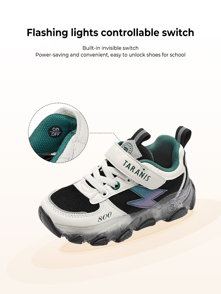 TARANISkids Autumn Mesh Flash Light Shoes
