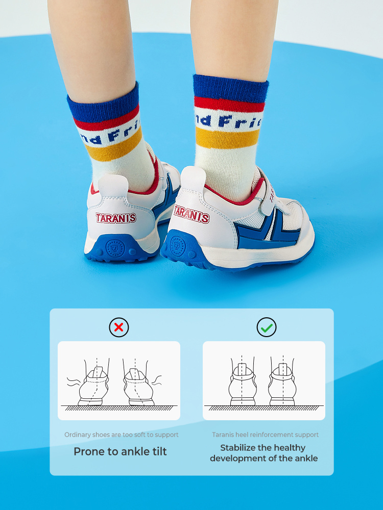 TARANISkids 2023 Spring New Boys and Girls Breathable Non-slip Velcro Soft Sole Sports Shoes