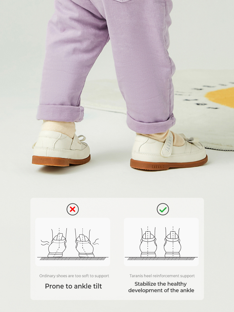 TARANISkids 2023 Spring Baby Soft Bottom Bowknot Shoes