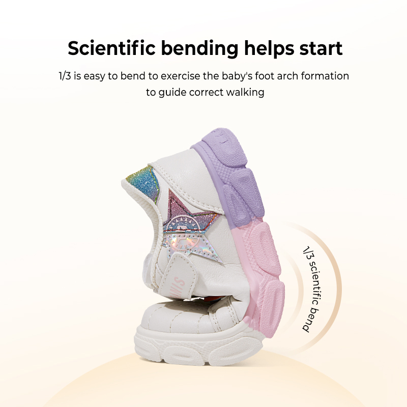 TARANISkids Autumn Non-slip Soft Sole Rainbow Sneakers