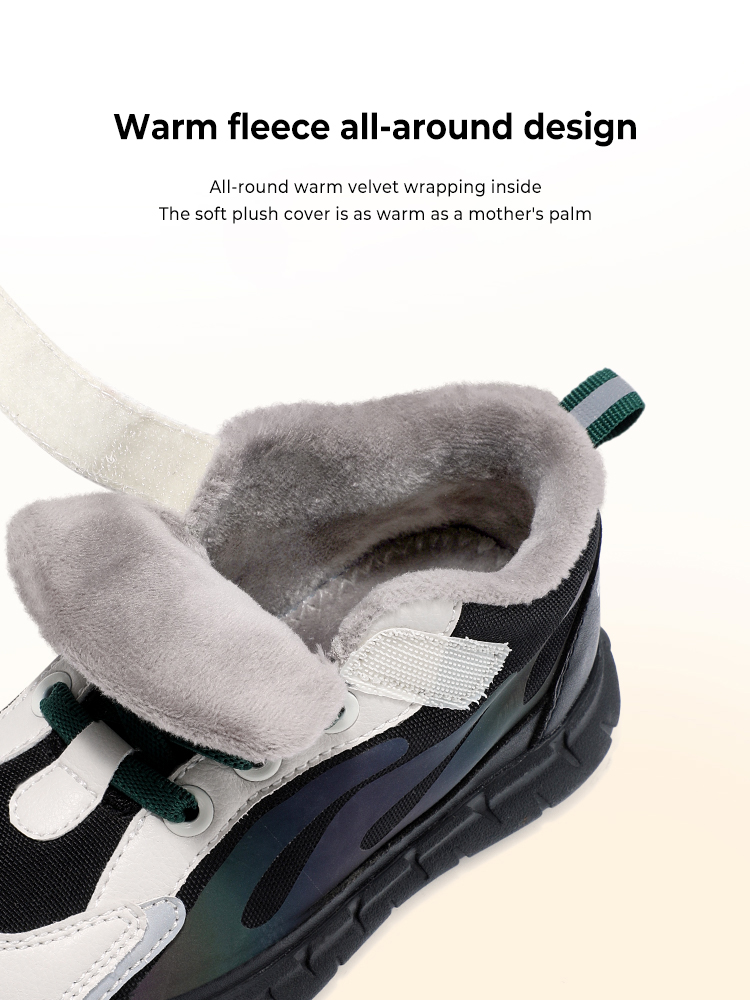 TARANISkids Winter New Non-slip Children's Shoes Warm Fleece Sneakers
