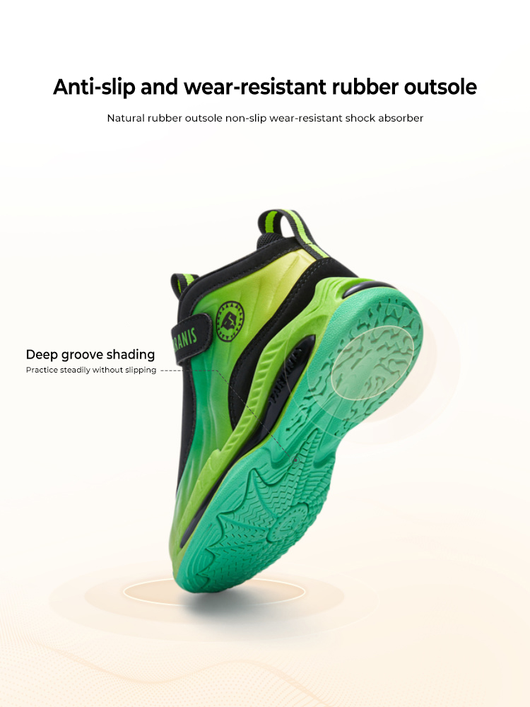 TARANISkids 2022 Autumn New Boys' Basketball Shoes Non-slip Soft Botto