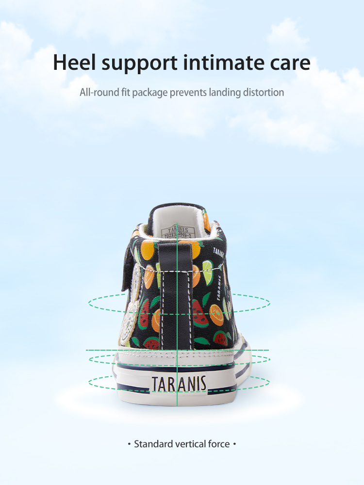 TARANISkids Spring New Three Lions Series Breathable Canvas Shoes